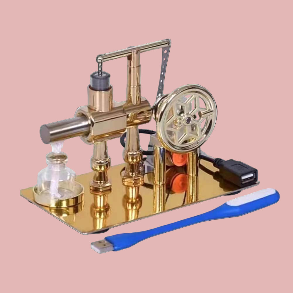 Pistondeco ™ Stirling engine model - power generation+LED light