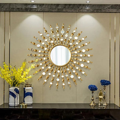 Pistondeco Stylish Designer Wall Mirror (30 Inches Dia)