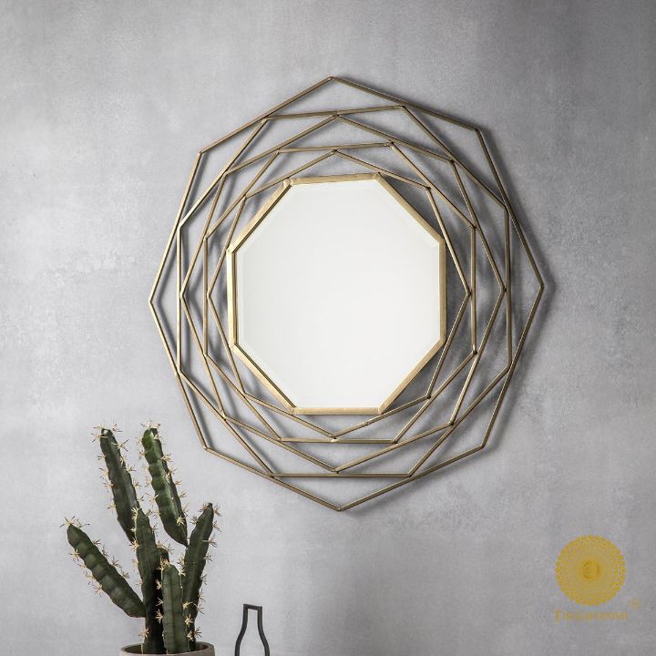 Pistondeco Walls Of Iron Wall Mirror (24 Inches)