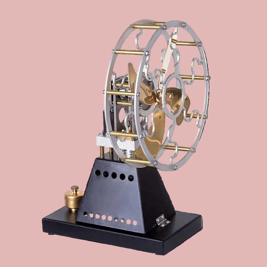 Pistondeco ™ Vintage Stirling Engine Mode, Thermal Power Stove Fan Stirling Engine Motor Model, Great Gift for Science Enthusiasts