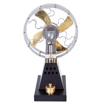 Pistondeco ™ Vintage Stirling Engine Mode, Thermal Power Stove Fan Stirling Engine Motor Model, Great Gift for Science Enthusiasts
