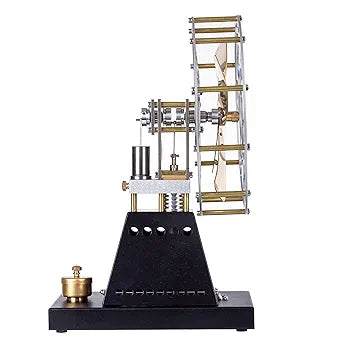 Pistondeco ™ Vintage Stirling Engine Mode, Thermal Power Stove Fan Stirling Engine Motor Model, Great Gift for Science Enthusiasts