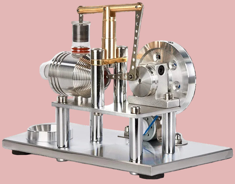 Pistondeco ™ Sunnytech Hot Air Stirling Engine Motor Model Imagination Development Educational Toy Electricity Generator Colorful LED SC (SC02M)