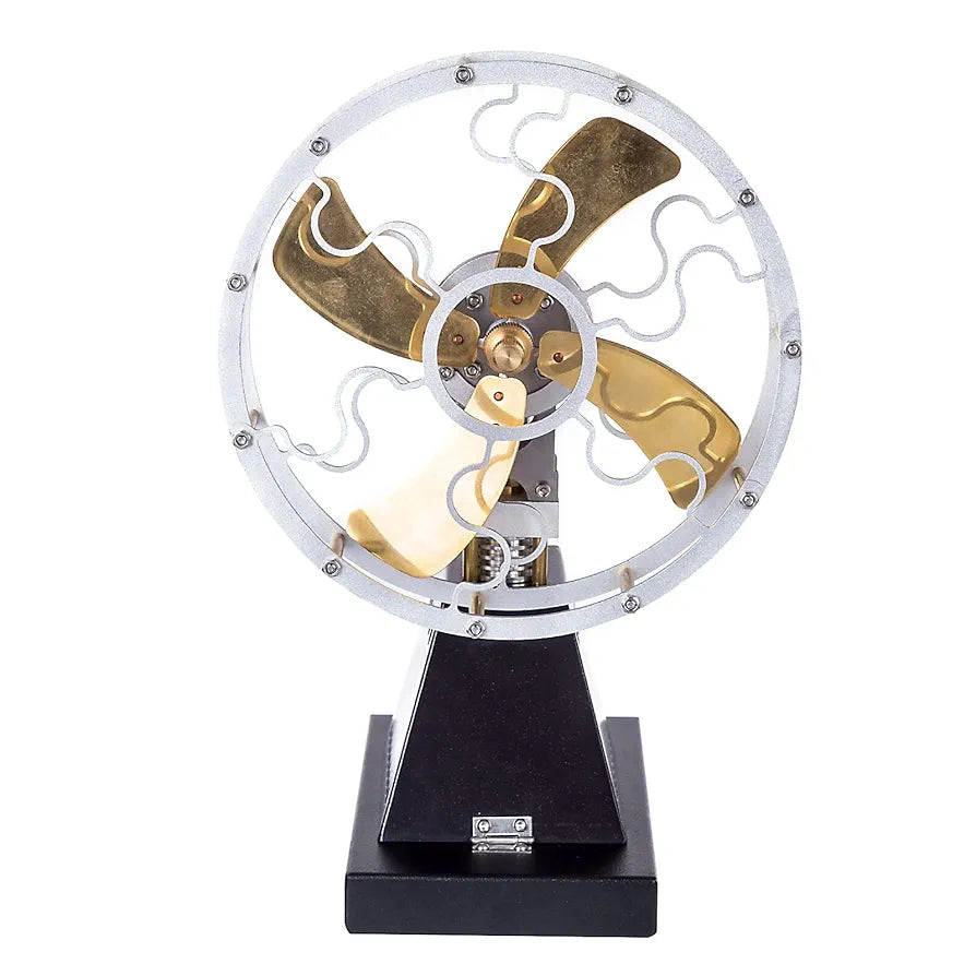 Pistondeco ™ Vintage Stirling Engine Mode, Thermal Power Stove Fan Stirling Engine Motor Model, Great Gift for Science Enthusiasts