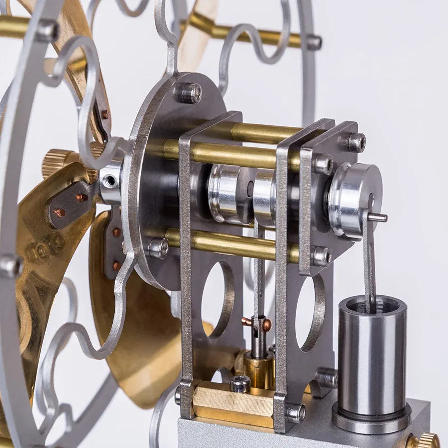 Pistondeco ™ Vintage Stirling Engine Mode, Thermal Power Stove Fan Stirling Engine Motor Model, Great Gift for Science Enthusiasts