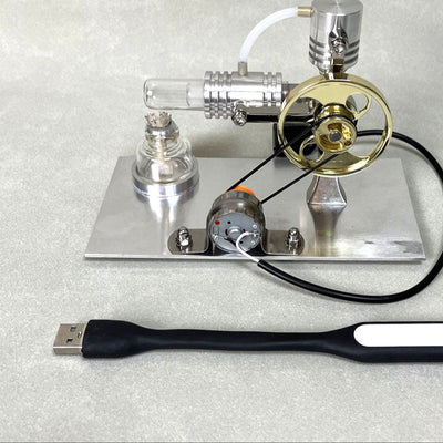 Pistondeco ™ L-type Stirling engine model - power generation+LED light